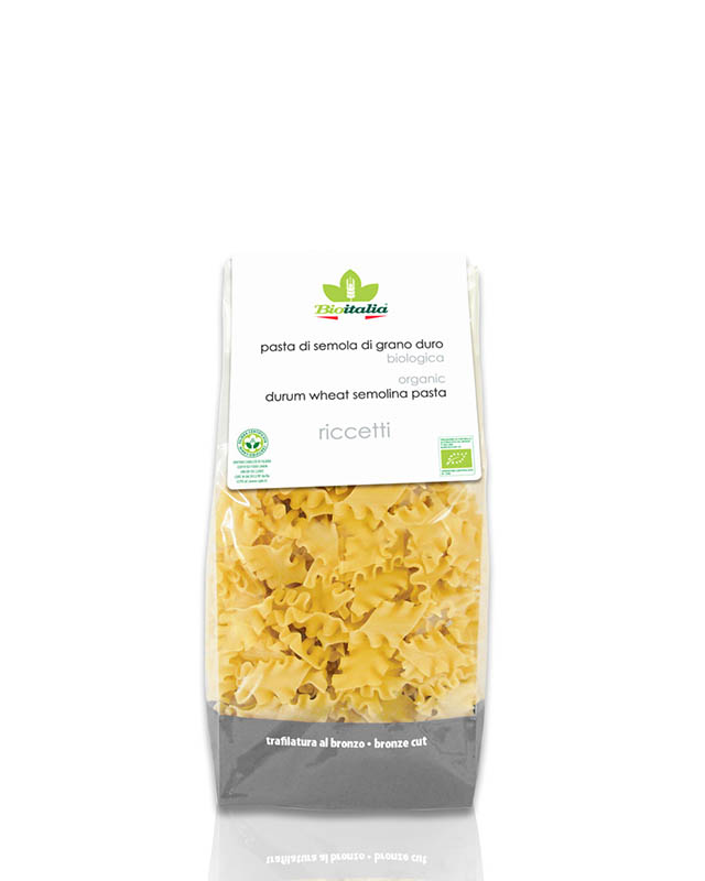 Handmade (BRONZE CUT) Pasta Riccetti (500gr.) by Bioitalia | Midway ...